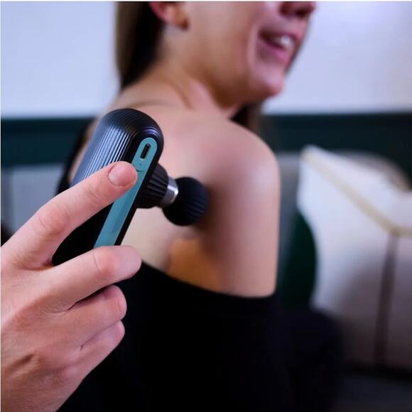 NEW SonicPower Portable Mini Travel Massage Gun with 4 Massage Heads - Picture 7 of 7